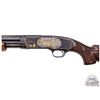 Image 4 : Amazing Winchester Model 42 Pigeon Grade 410 GA Shotgun Angelo Bee Engraved & Gold Inlaid