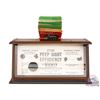 Image 1 : RARE Merit Gunsight Co "Peep Sight Efficiency" Wood Counter Sales Display & Brochures