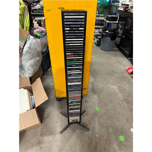 CDs in stand