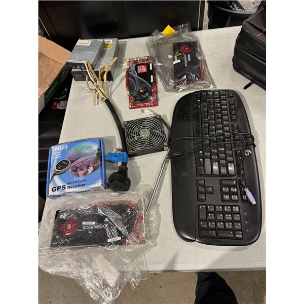 Graphic items, keyboard, other electronic items