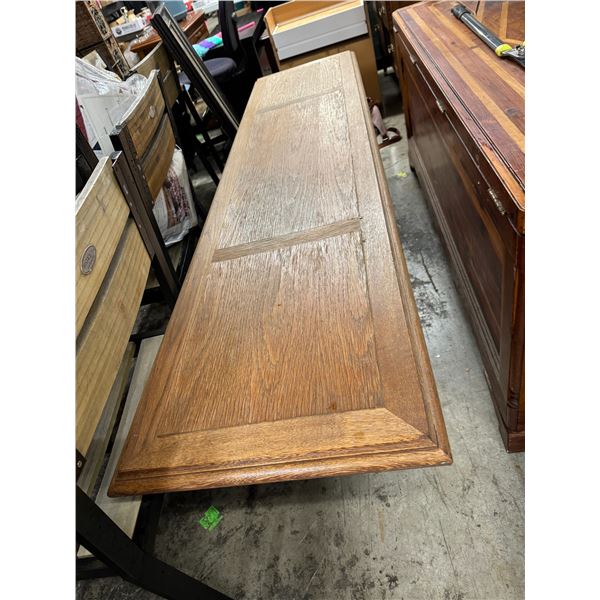 Wood table or bench 81 1/2 inches long 20 1/2 deep one and a half