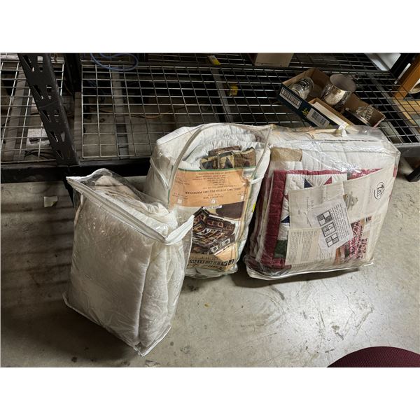 Heated blanket and patch quilt blankets