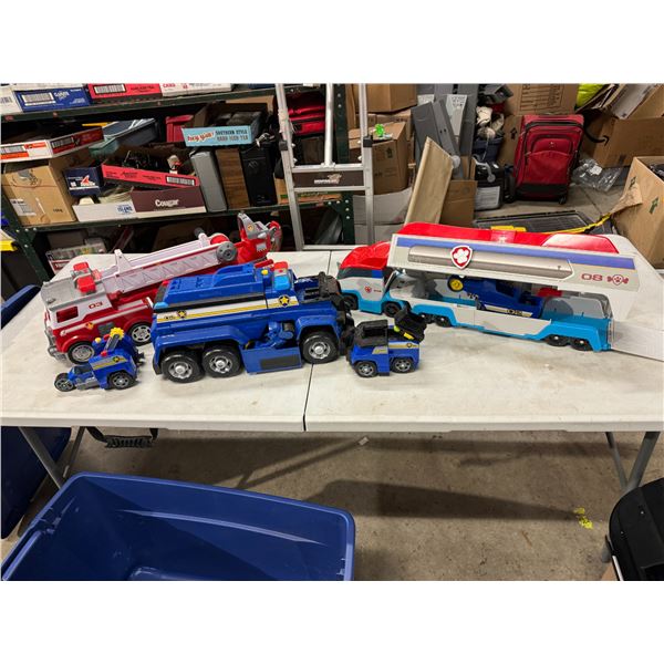 Paw patrol and other toys