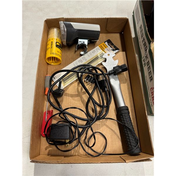 Pedal wrench, bike, light, and other tools
