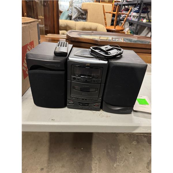 JVC shelf stereo with remote