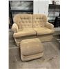 Image 1 : Loveseat and ottoman