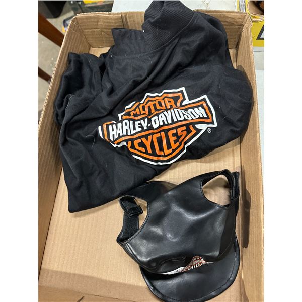 Harley Davidson, pet top and hat