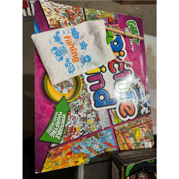 Fishing game and picture find