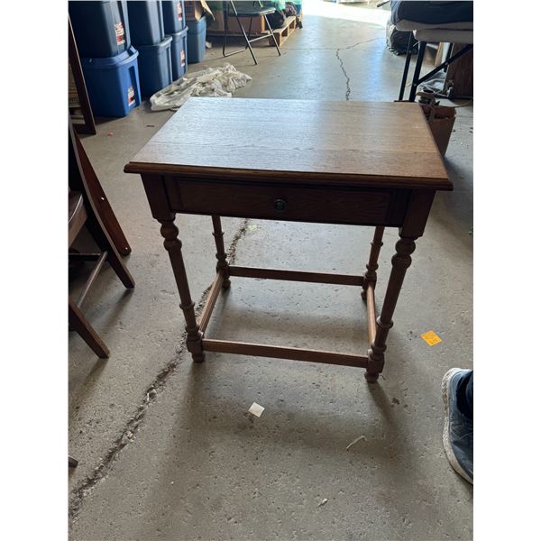 Antique drawer side table