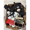 Image 1 : Golf balls, sporting gloves, etc.