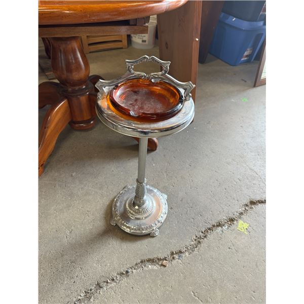 Antique pedestal ashtray
