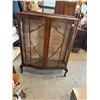 Image 1 : Bow front Antique display cabinet