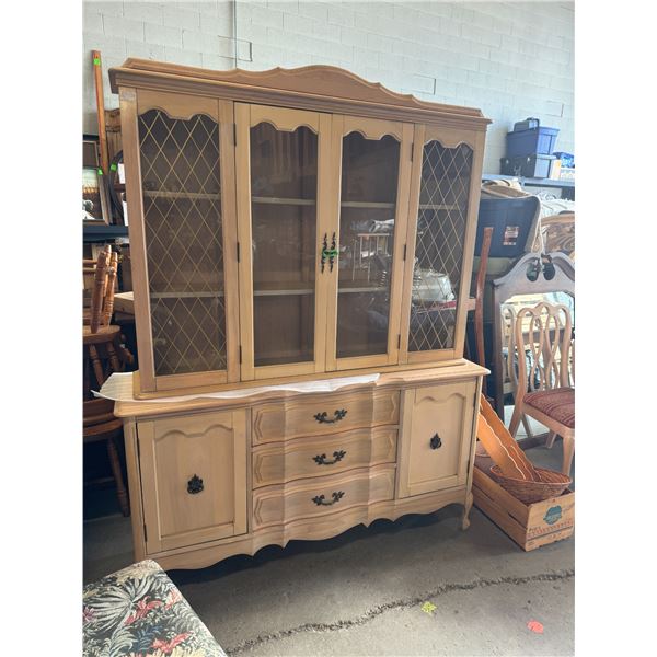 Two piece China cabinet