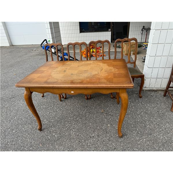 Antique table and chairs