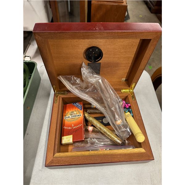 Humidor and cigars