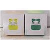Image 1 : 2 NEW PAIRS OF AIRBUDS PRO 1 YELLOW 1 GREEN