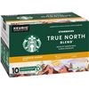 Image 1 : NEW BOX OF 10 STARBUCKS TRUE NORTH KEURIG PODS