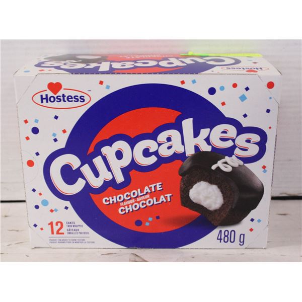 12 HOSTESS CUPCAKES - CHOCOLATE FLAVOUR 480G PER