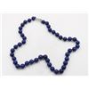 Image 1 : #155-NATURAL BLUE LAPIZ LAZULI NECKLACE 8MM/18"