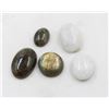 Image 1 : #96-NATURAL LABRADORITE & MOONGEMSTONES 104.40CT