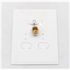 Image 1 : #189-UNHEATED CITRINE & CZ PENDANT