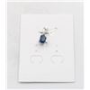 Image 1 : #165-HEATED BLUE SAPPHIRE & WHITE ZIRCON PENDANT