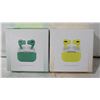 Image 1 : 2 NEW PAIRS OF AIRBUDS PRO 1 YELLOW 1 GREEN