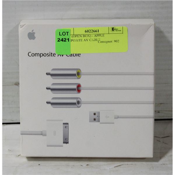 NEW (OPEN BOX) - APPLE COMPOSITE AV CABLE