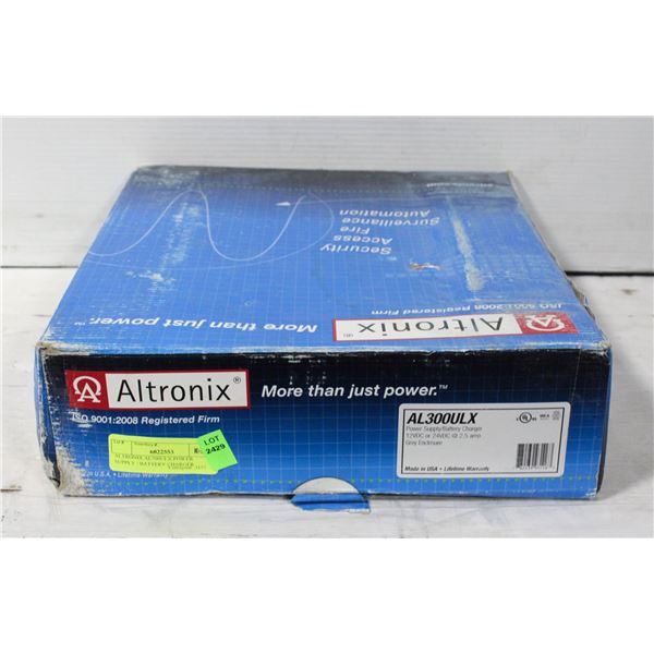 ALTRONIX AL300ULX POWER SUPPLY / BATTERY CHARGER