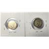 Image 2 : 15)  LOT OF 2 NEWFOUNDLAND 1944C & 1945C 10 CENT