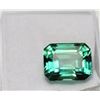 Image 1 : 10)  NATURAL EMERALD CUT 10 CT GREEN SAPPHIRE, REA