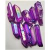 Image 1 : 6)  LOT OF 10 PINK/PURPLE IRRIDESCENT QUARTZ HEALI