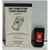 Image 1 : GM COMPUTER CODE READER