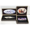 Image 1 : LOT OF 2 NEW COLLECTOR'S FOLDING KNIVES IN GIFT
