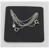 Image 1 : #122- STERLING SILVER NECKLACE  2 PCS /18"
