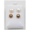 Image 1 : #140-NATURAL AKOYA PEARL EARRINGS