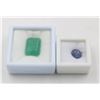 Image 1 : #247-UNHEATED TANZANITE 3.75 CT  & GREEN JADE16.10