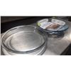 Image 1 : ANCHOR HOCKING 9" GLASS PIE PLATE - NEW PACK OF 2
