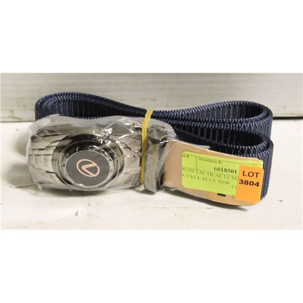 MENS TACTICAL LEXUS HEAD BUCKLE BLUE NEW