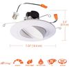 Image 2 : BRAND NEW HALO RECESSED 5"/6" GIMBLE ADJUSTABLE