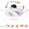 Image 2 : BRAND NEW HALO RECESSED 5"/6" GIMBLE ADJUSTABLE