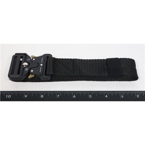 NEW BLACK NYLON ADJUSTABLE SIZE BELT