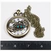 Image 1 : NEW SCORPION THEME POCKET WATCH WITH CHAIN
