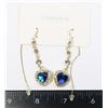 Image 1 : NEW HEART DESIGN RHINESTONE TASSEL EARRINGS