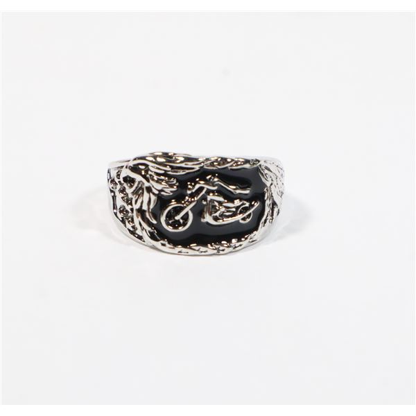 NEW SIZE 10 MOTORCYCLE DESIGN RING