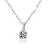 Image 1 : 2 CT GRA CERTIFIED MOISSANITE 925 SILVER NECKLACE
