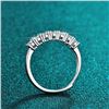 Image 4 : 5 PIECES MOISSANITE STONES BAND STYLE RING