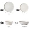 Image 2 : BRAND NEW ARORA SKUGGA ROUND STONEWARE PLATE SET