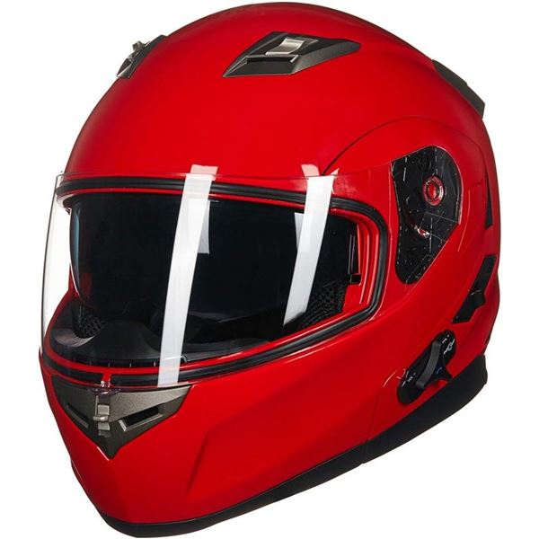 NEW ILM-953 PRO SIZE SMALL RED MOTORCYCLE HELMET