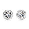 Image 1 : 4 CT GRA CERTIFIED MOISSANITE 925 SILVER EARRINGS